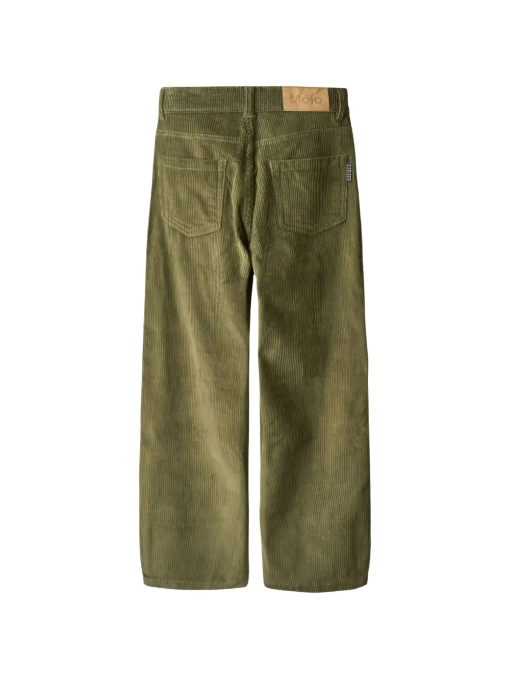 Molo Aiden corduroy straight-leg trousers Groen