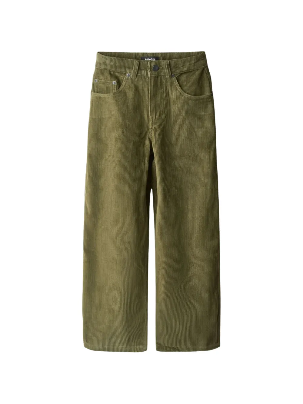 Molo Aiden corduroy straight-leg trousers Groen