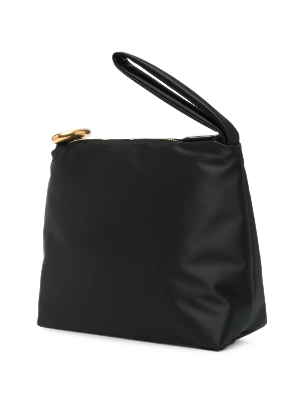 By Malene Birger Isadora clutch met ring-detail Zwart