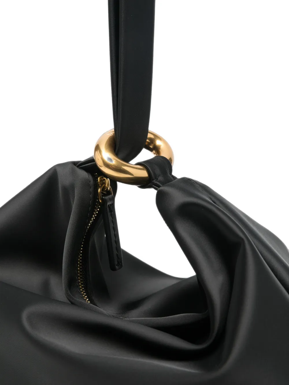By Malene Birger Isadora clutch met ring-detail Zwart
