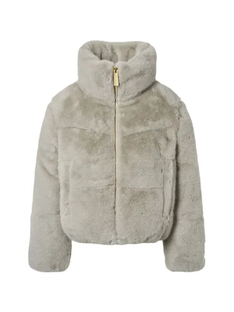 Molo faux-fur funnel-neck jacket