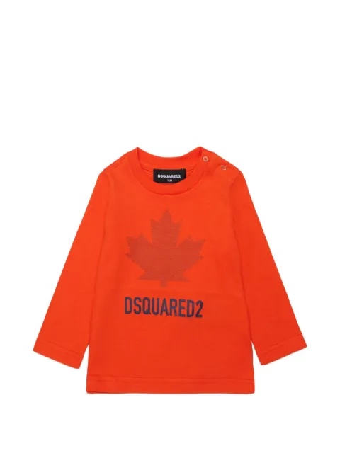 DSQUARED2 KIDS maple-leaf logo-print T-shirt