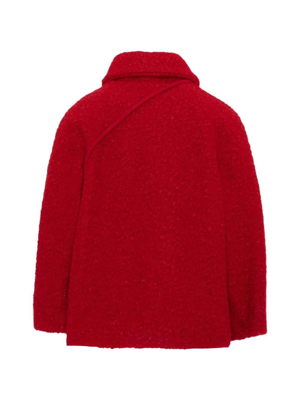 Mayoral double-breasted bouclé jacket Rood