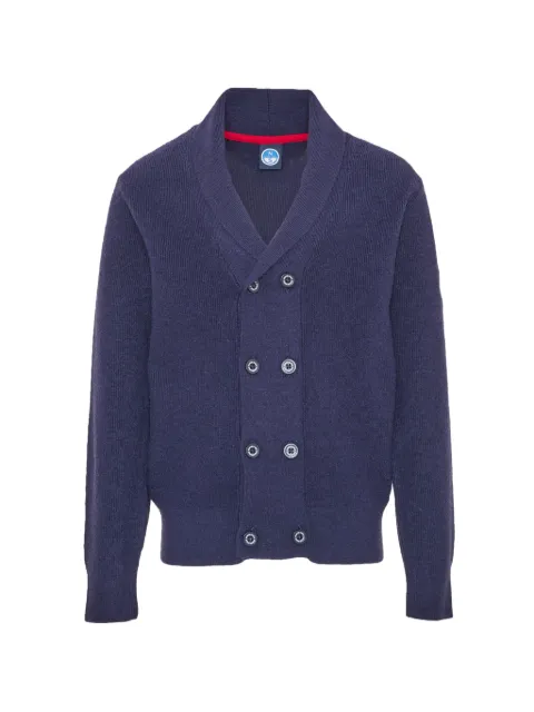 North Sails Kids double-breasted shawl-collar cardigan