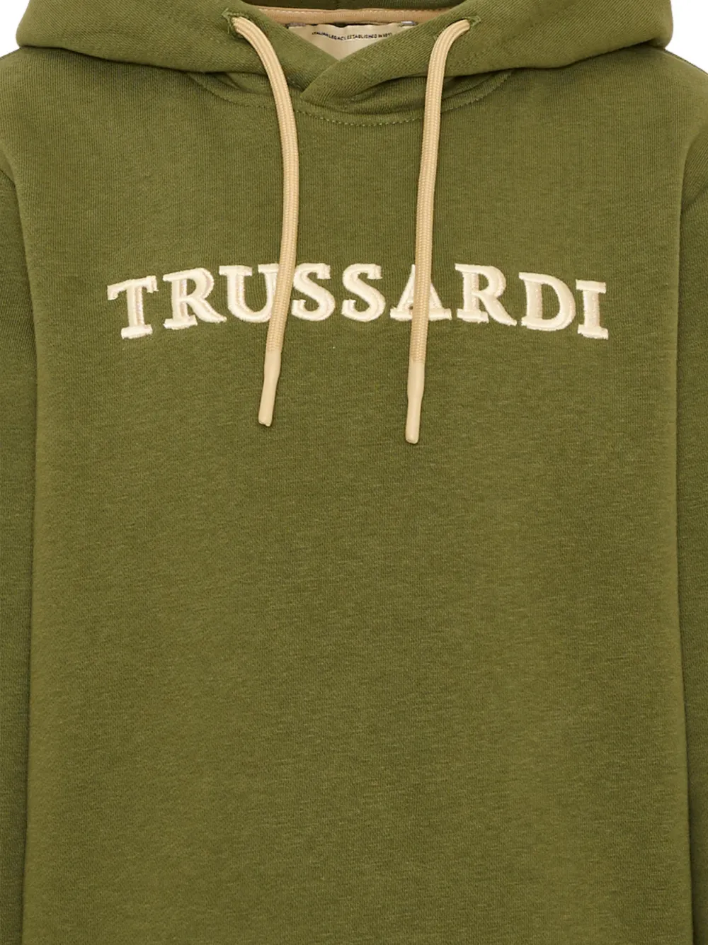 TRUSSARDI JUNIOR Hoodie met geborduurd logo en trekkoord Groen