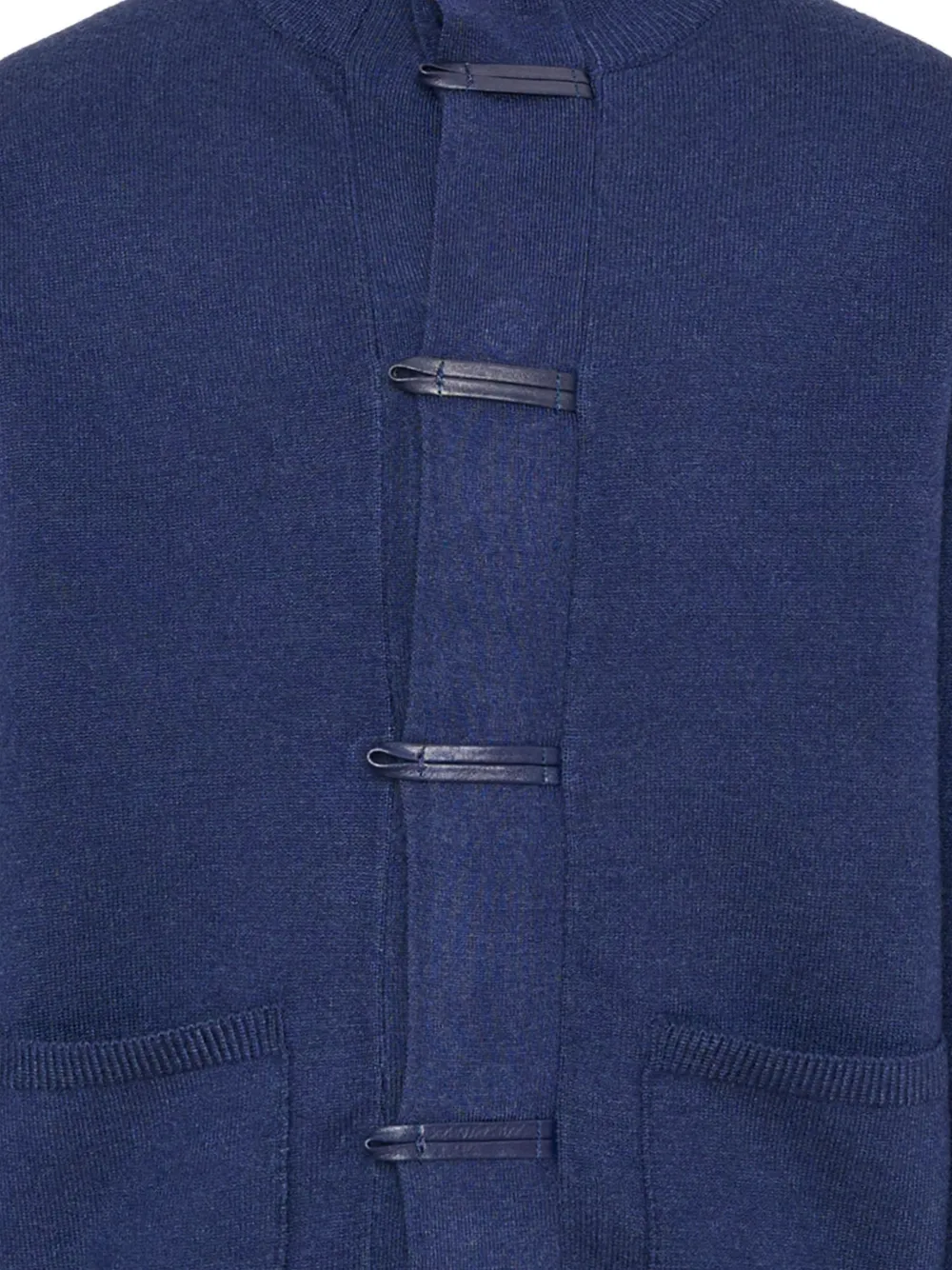 TRUSSARDI JUNIOR toggle-fastening knitted cardigan Blauw