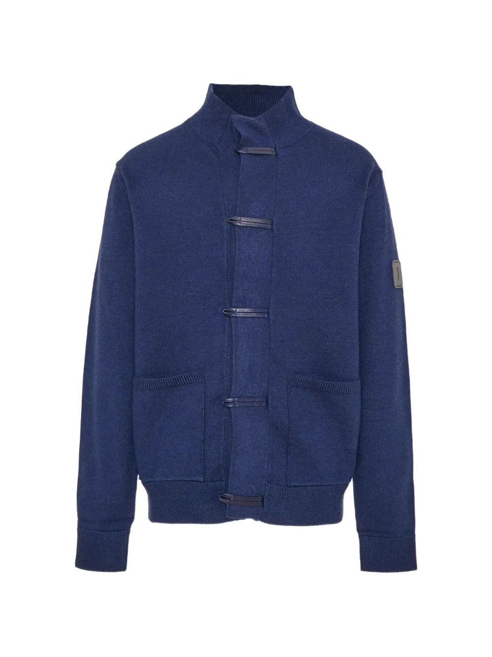 TRUSSARDI JUNIOR Strickcardigan mit Knebelverschluss - Blau