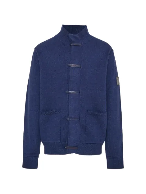 TRUSSARDI JUNIOR toggle-fastening knitted cardigan