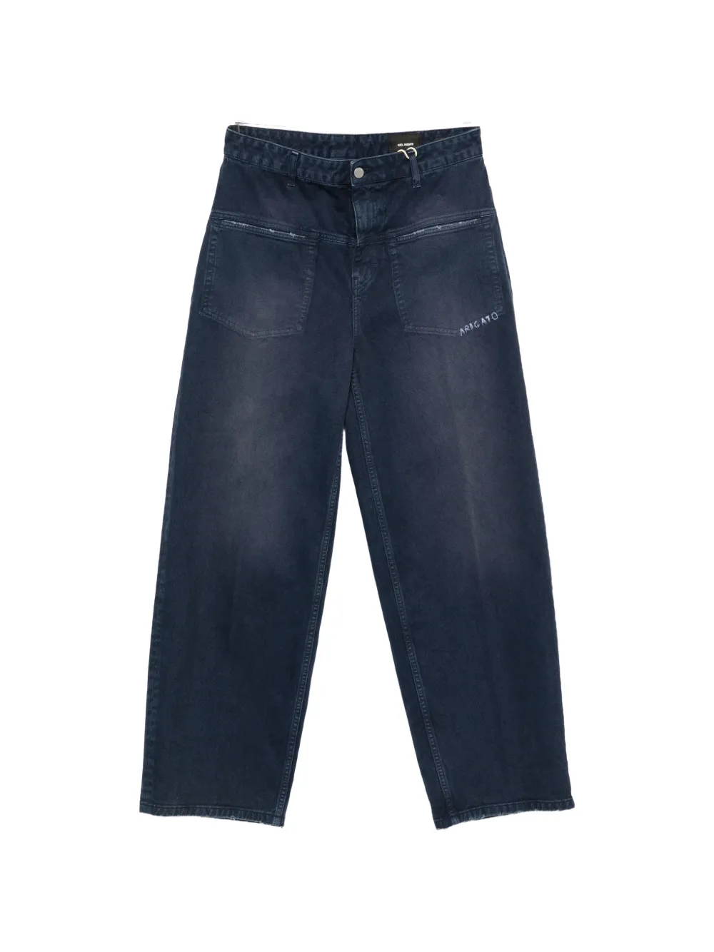 Axel Arigato Invert logo-embroidered wide-leg jeans