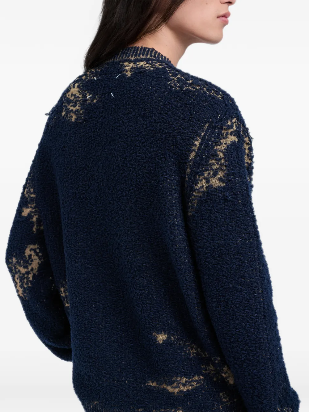 Maison Margiela V-neck sweater Blauw