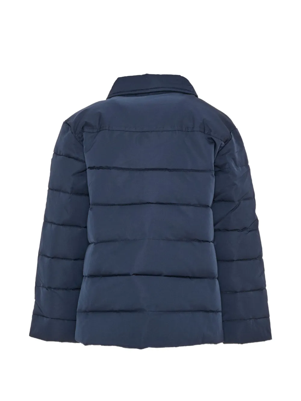 TRUSSARDI JUNIOR Gewatteerd jack met logopatch Blauw