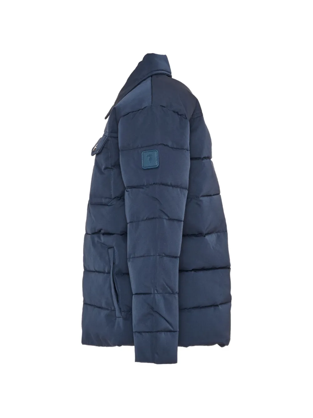 TRUSSARDI JUNIOR Gewatteerd jack met logopatch Blauw