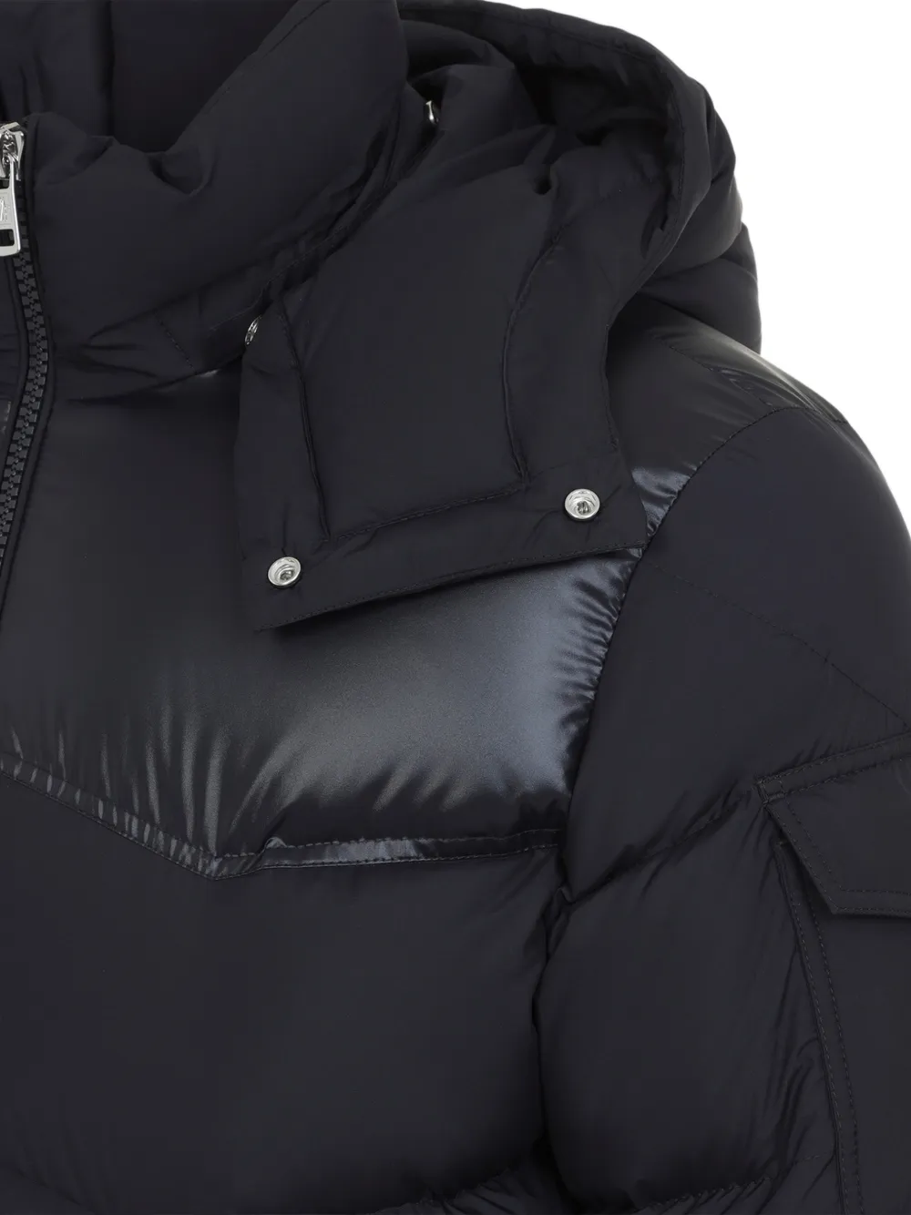 Moncler Ravelis hooded down jacket Blauw