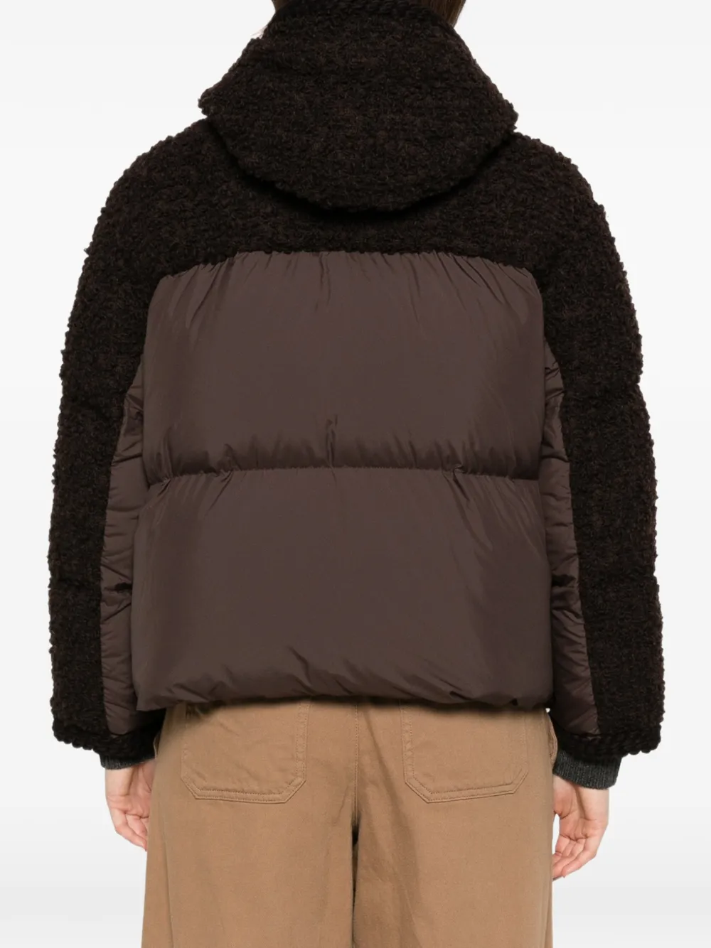 Moncler Cristallin donsjack met capuchon Bruin