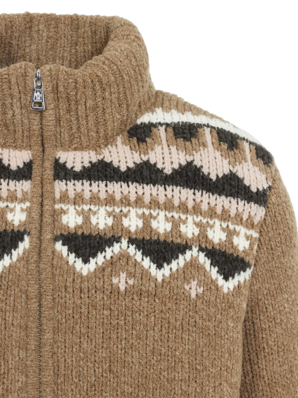 Moncler Gewatteerd jack met lange mouwen Bruin