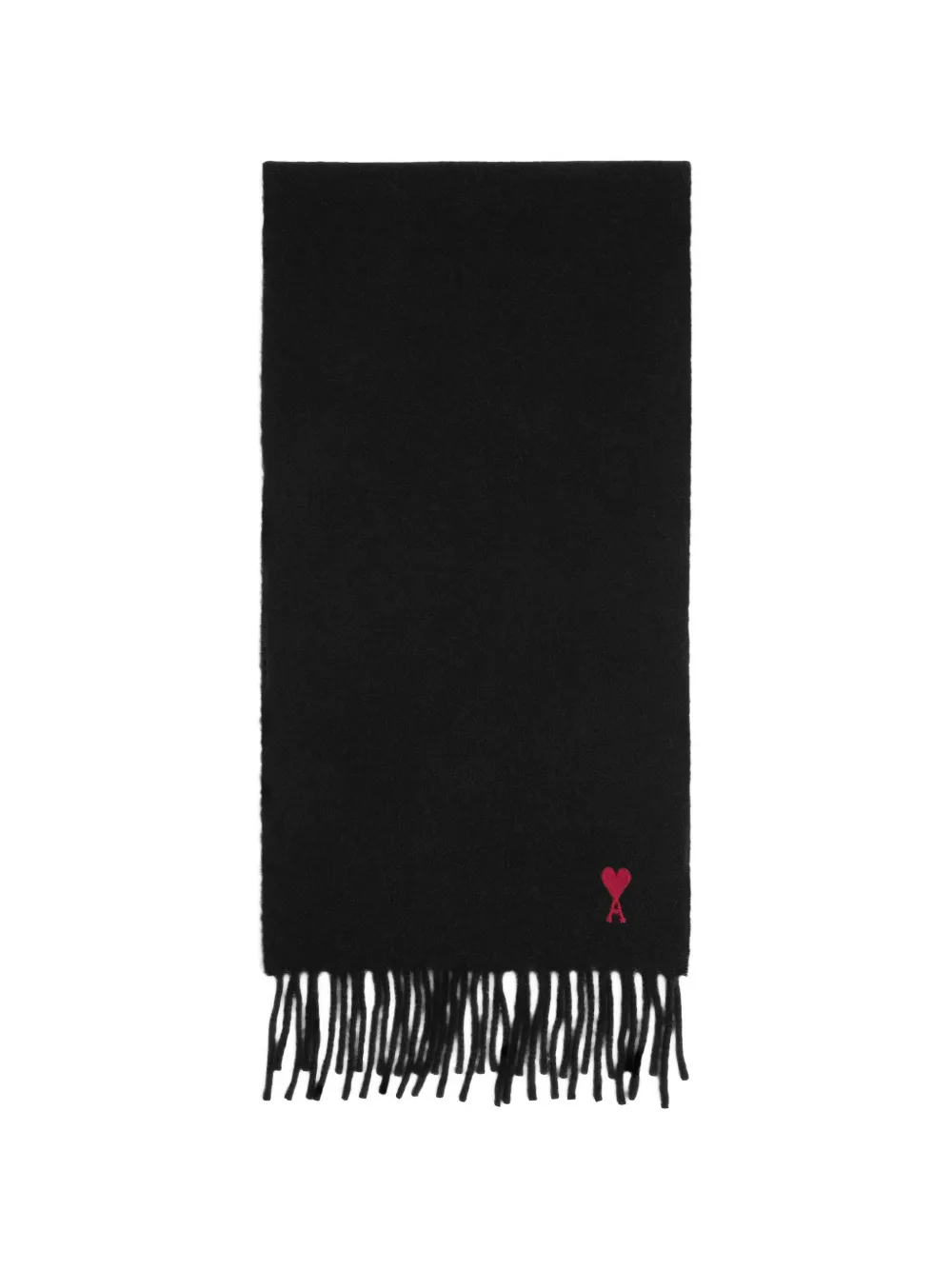 AMI Paris wool scarf with Ami de Coeur
