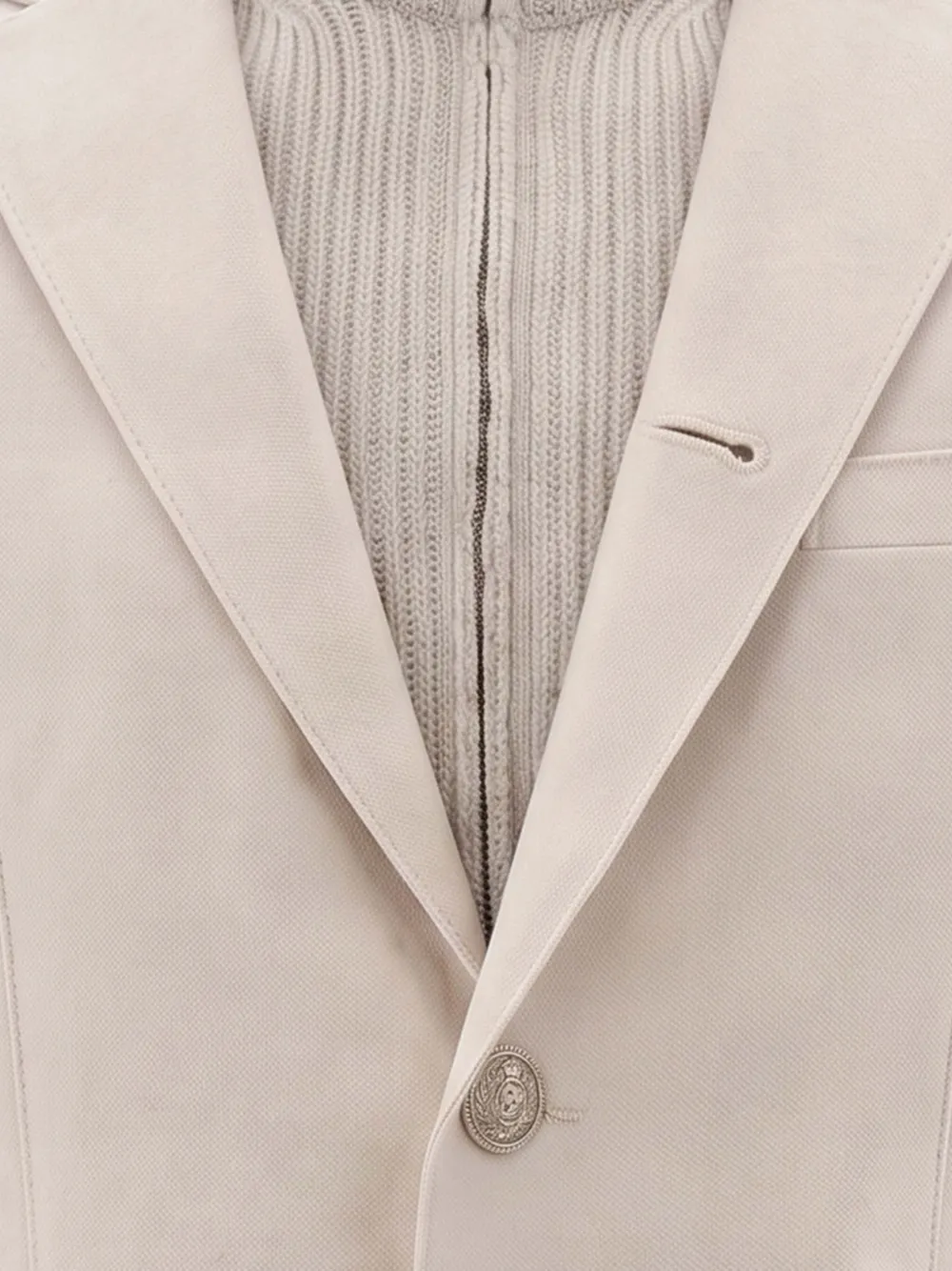 Eleventy Ribgebreid jack Beige