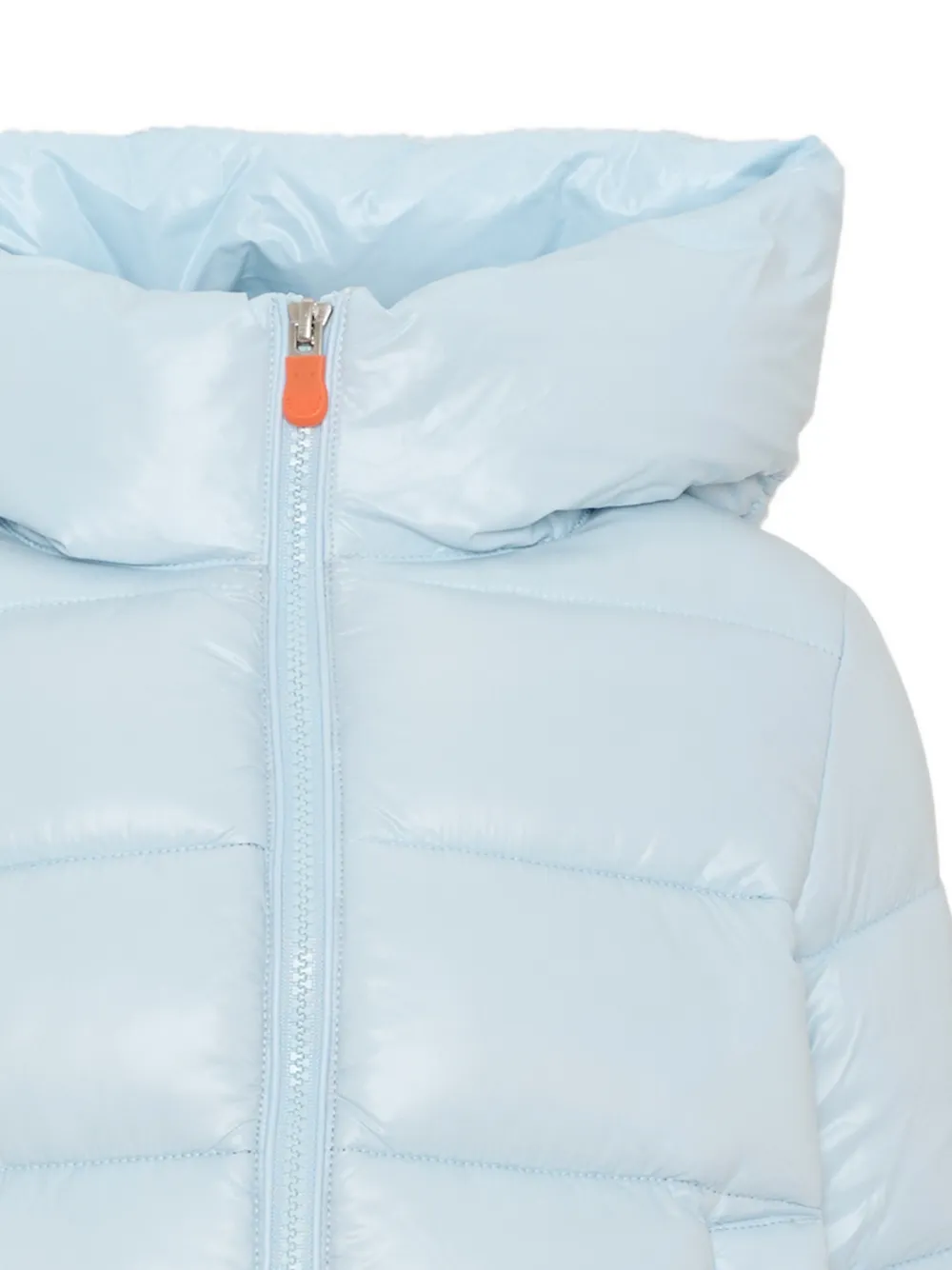 Save The Duck Kids quilted hooded jacket Blauw