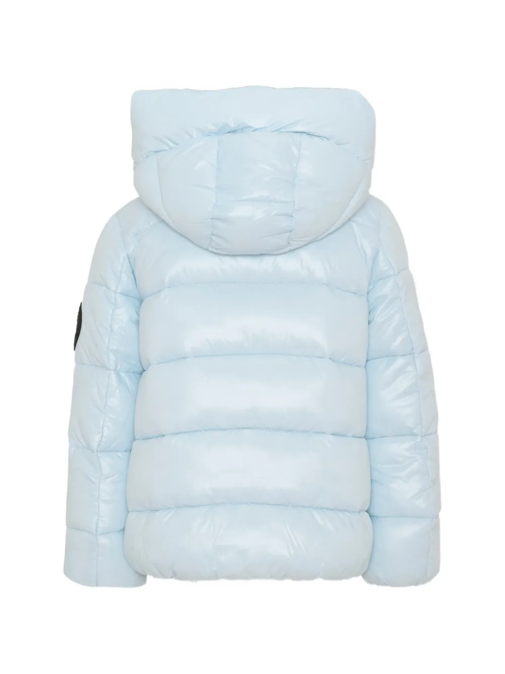 Save The Duck Kids quilted hooded jacket Blauw