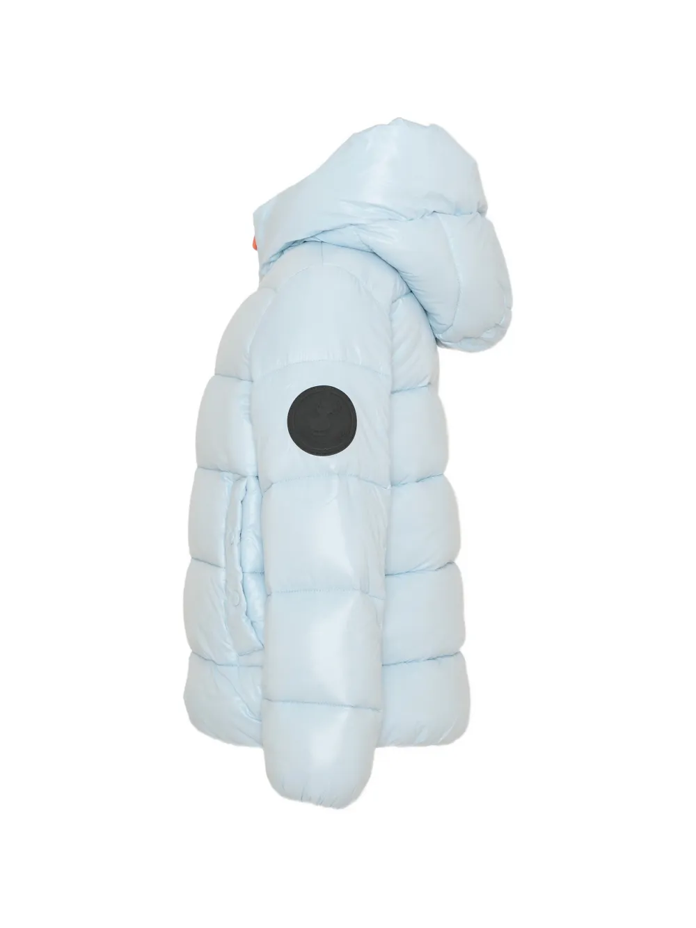 Save The Duck Kids quilted hooded jacket Blauw