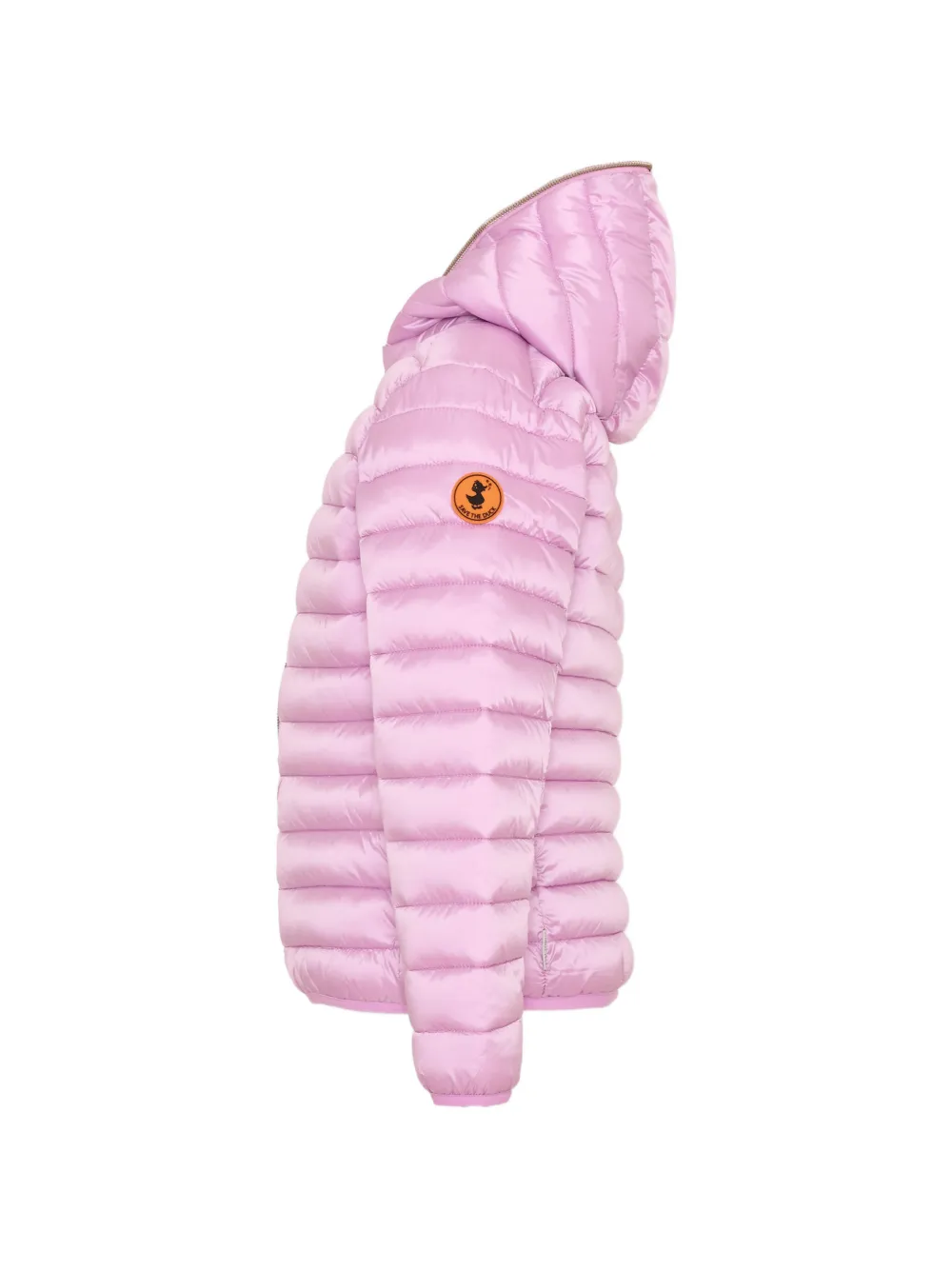 Save The Duck Kids quilted hooded jacket Roze