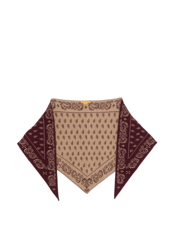Guest In Residence Paisley Cashmere Scarf in Neutrals