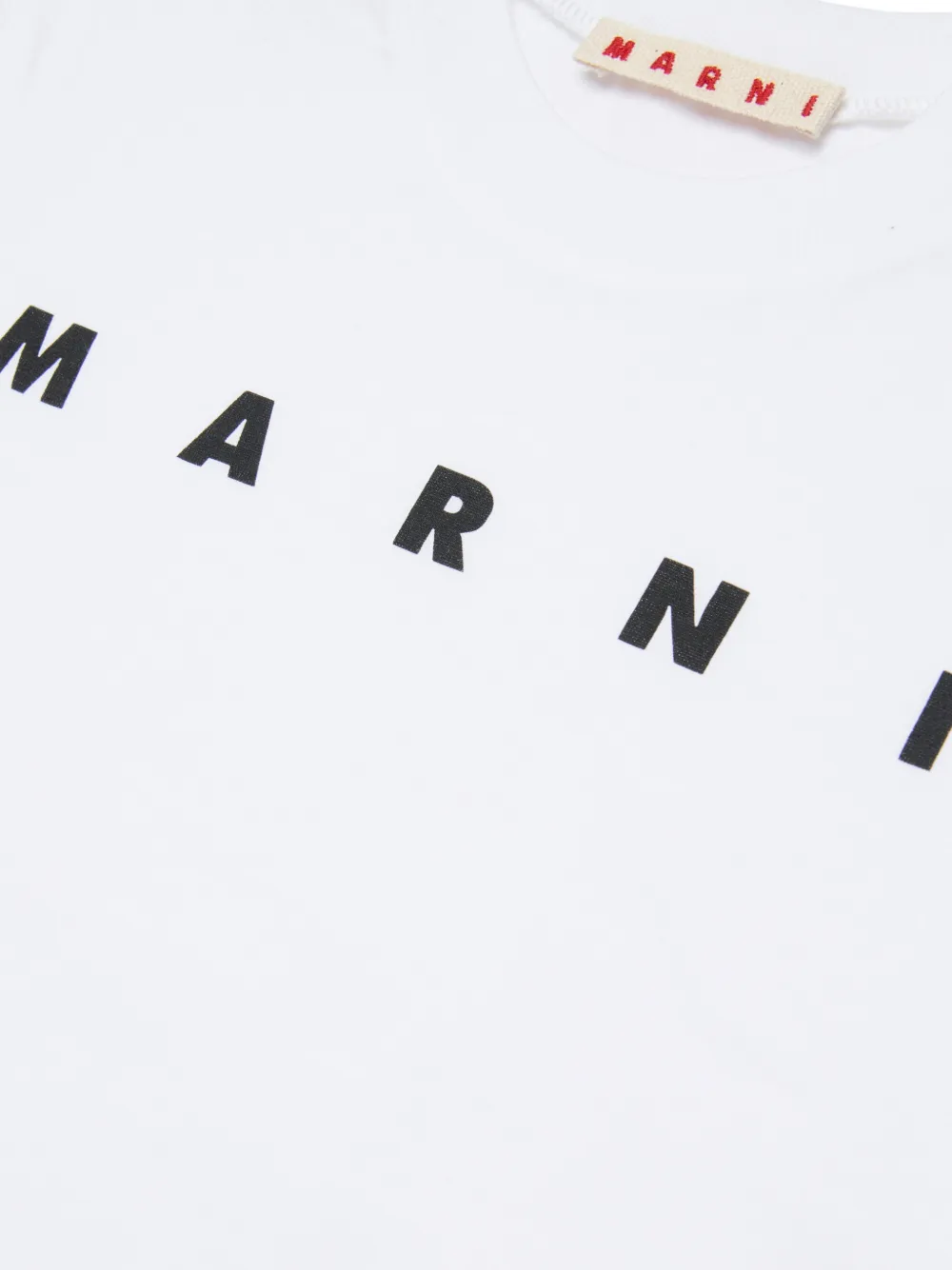 Marni Kids T-shirt met logoprint Wit