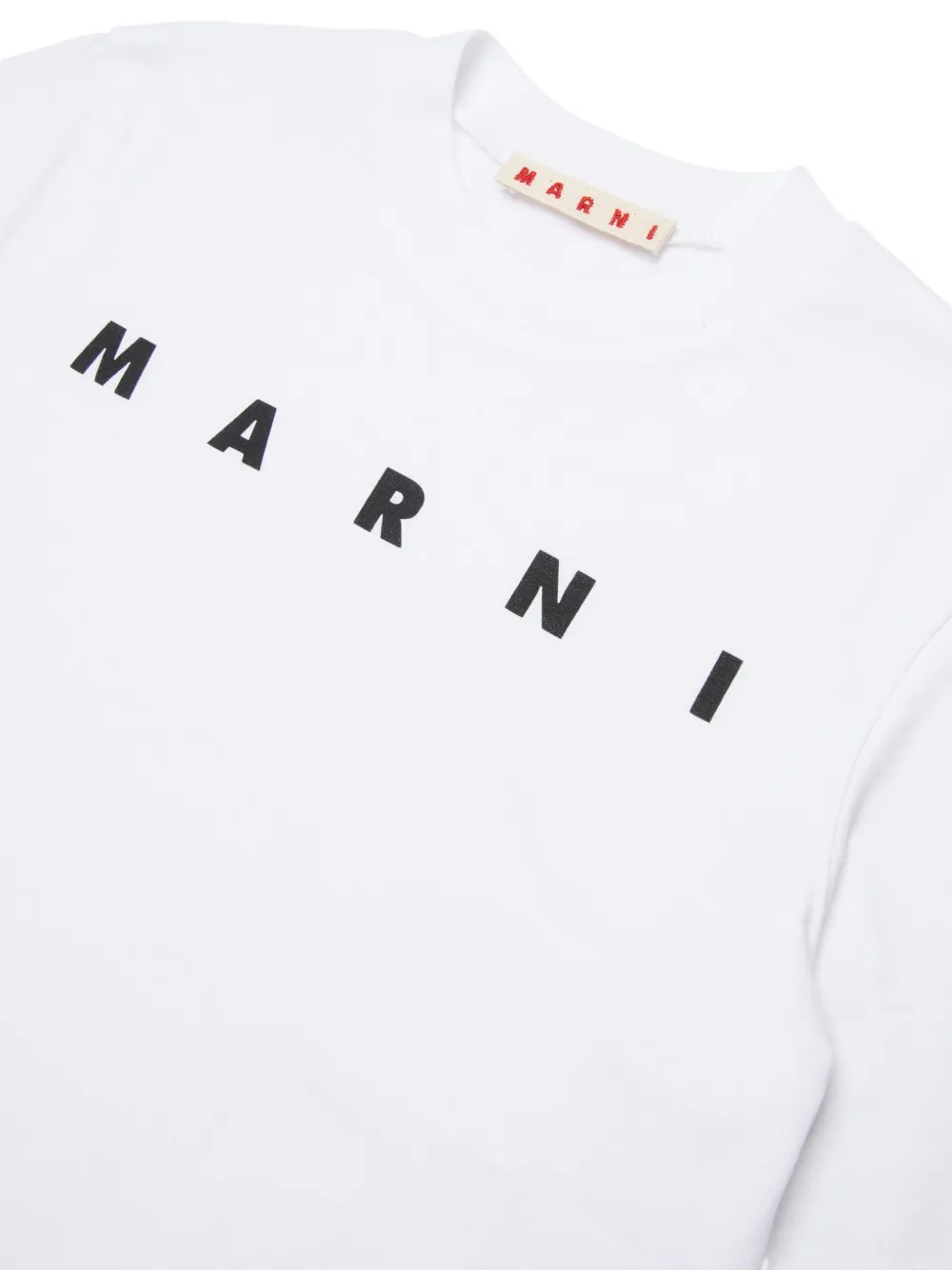 Marni Kids T-shirt met logoprint Wit