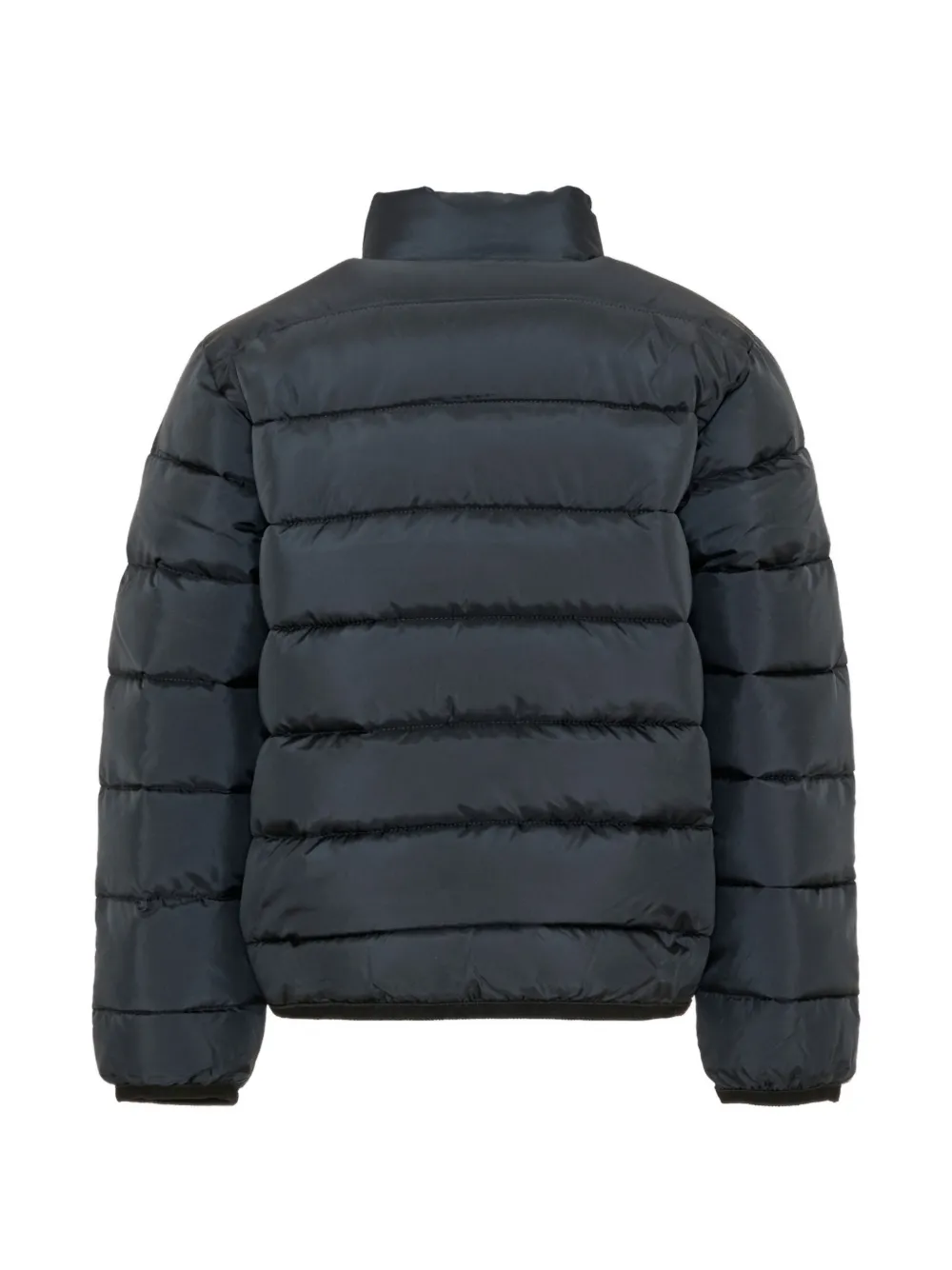 John Richmond Junior logo-patch quilted padded jacket Zwart