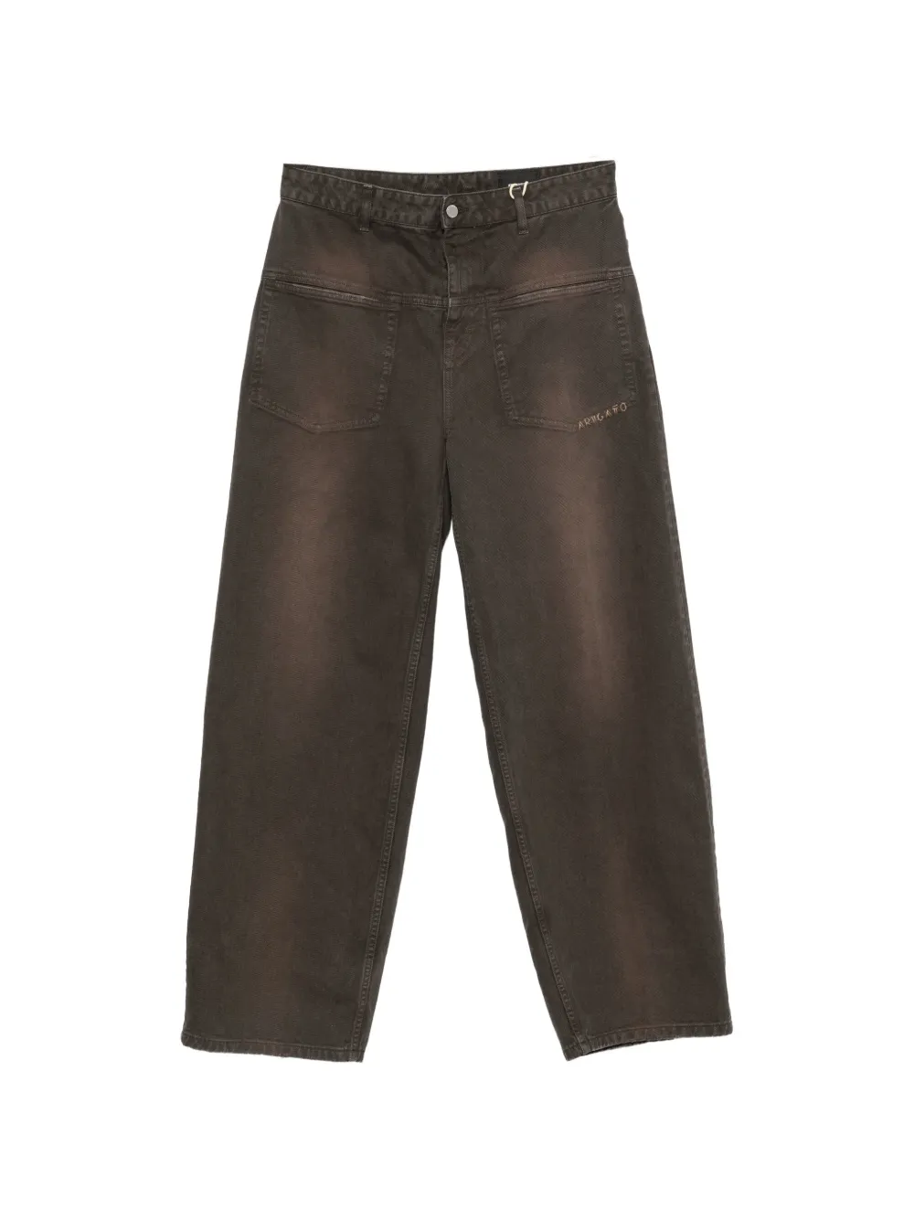 Axel Arigato Invert faded patch-pocket jeans