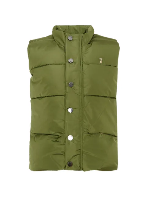 TRUSSARDI JUNIOR logo-print quilted gilet
