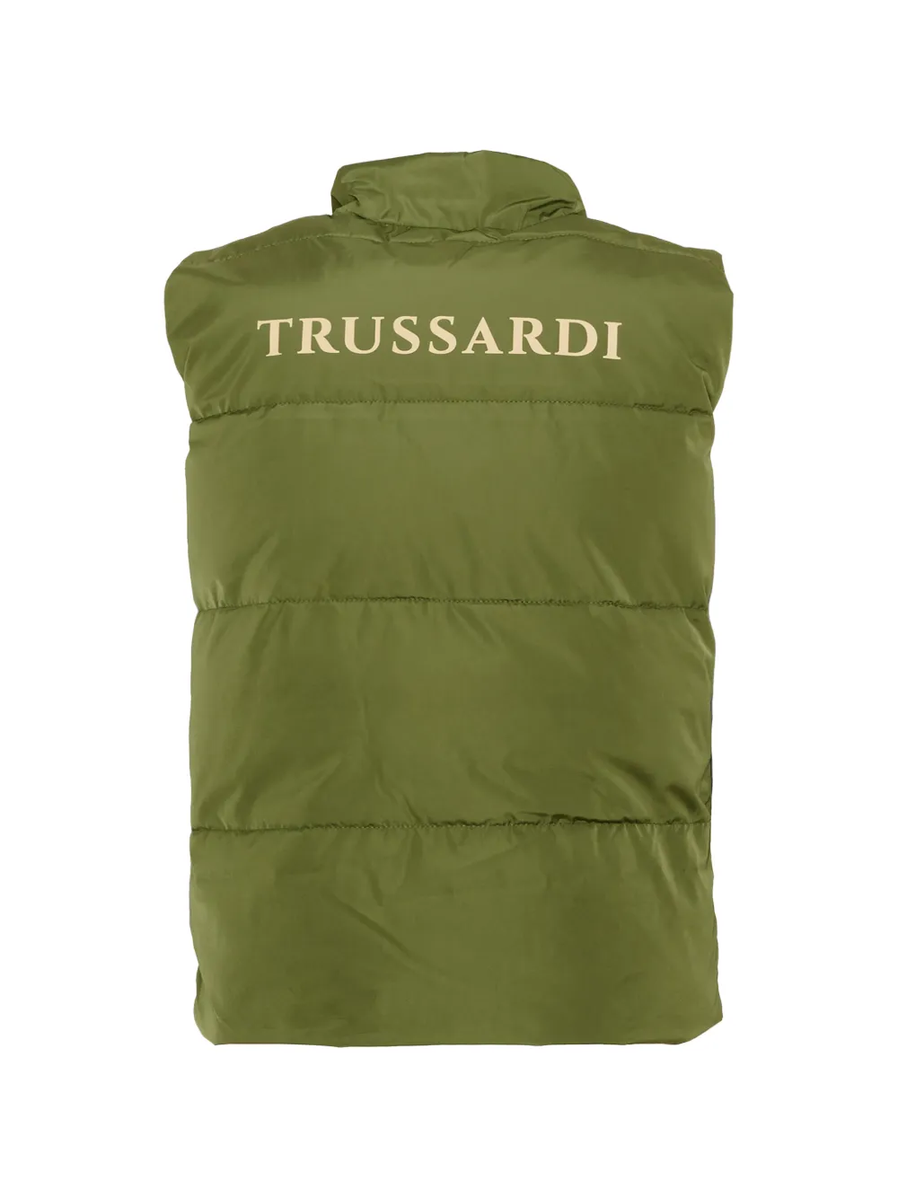 TRUSSARDI JUNIOR logo-print quilted gilet Groen