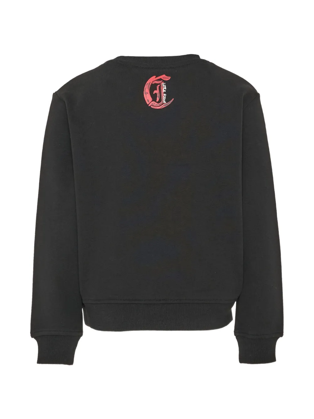 Just Cavalli Kids panther-print logo sweatshirt Zwart