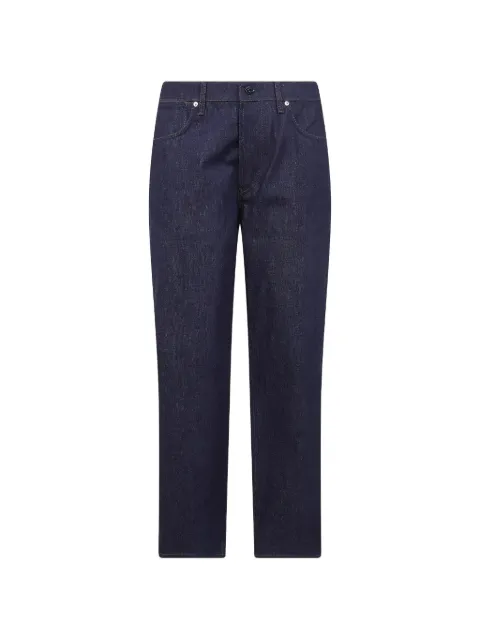 Stone Island logo-patch straight-leg jeans