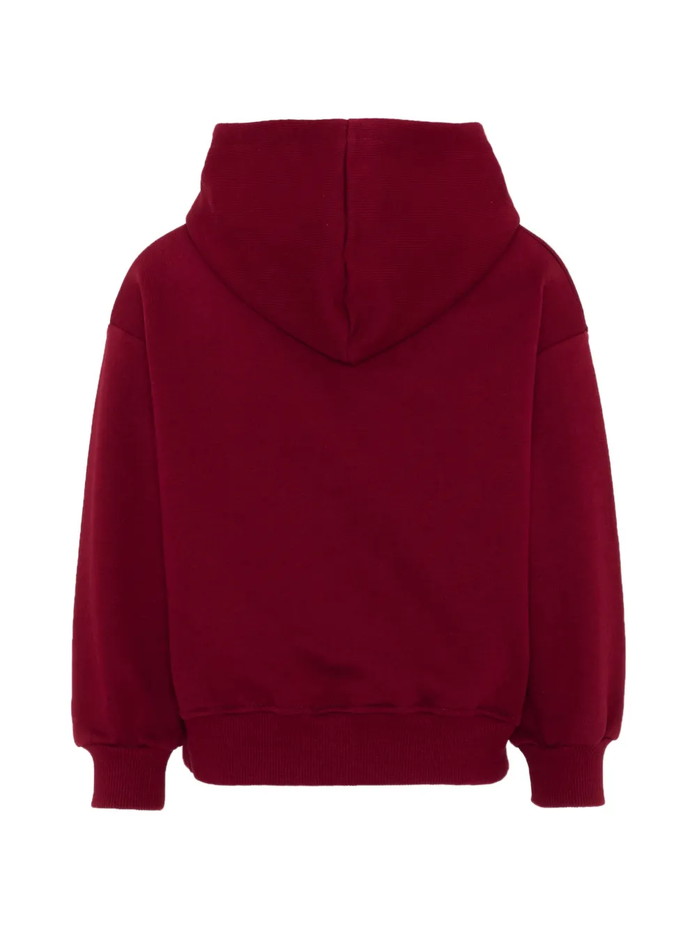 Roberto Cavalli Junior logo-embroidered hoodie Rood