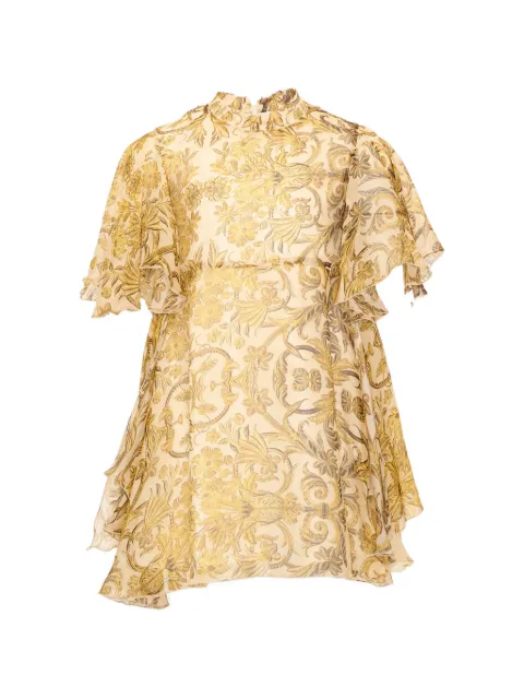 Roberto Cavalli Junior floral-print ruffled dress
