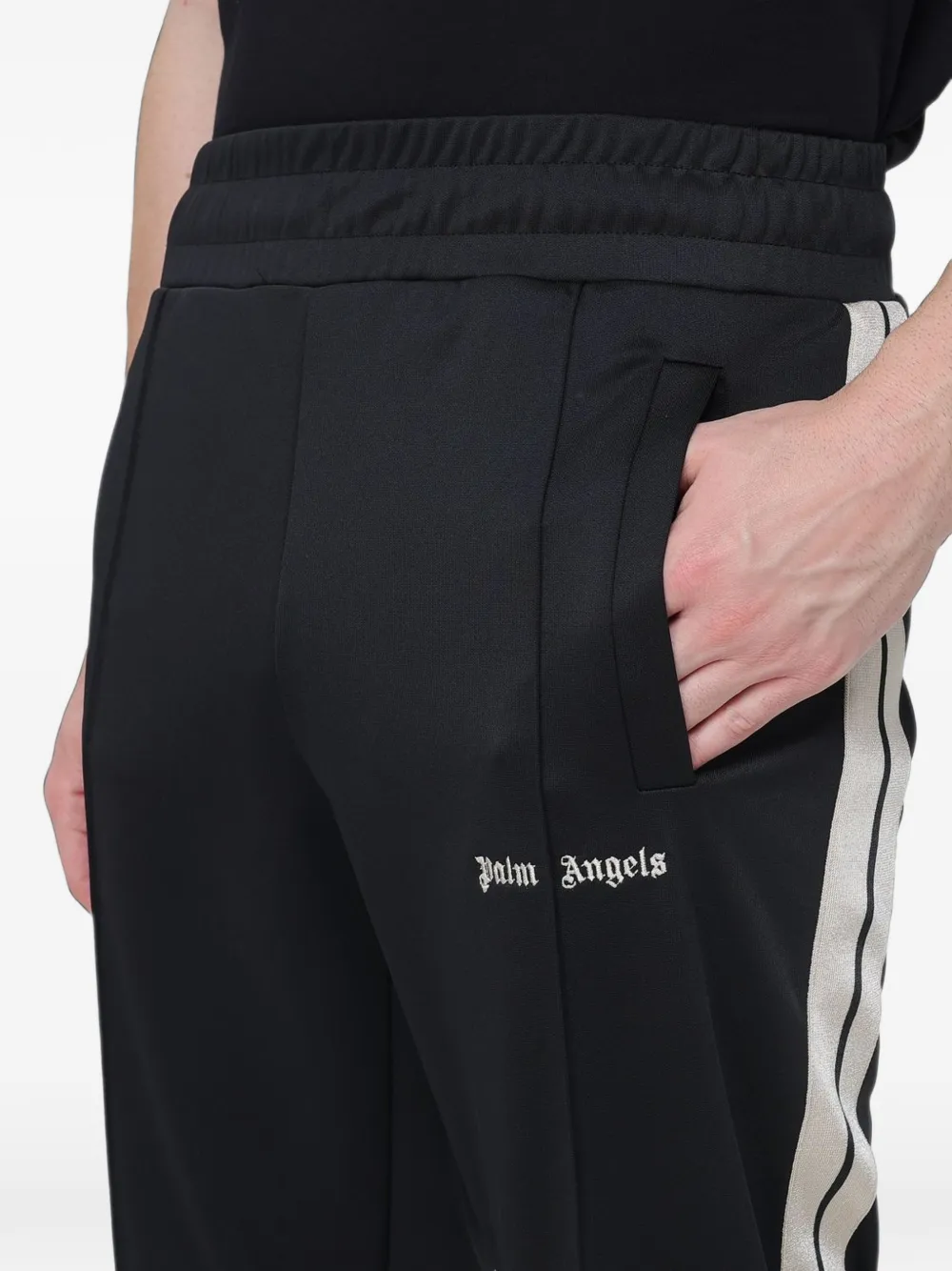 Palm Angels Trainingsbroek met geborduurd logo Zwart