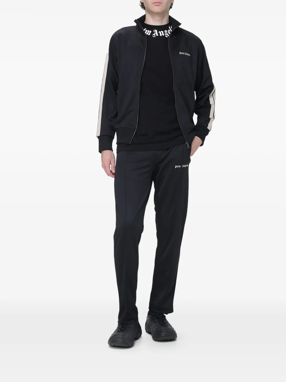Palm Angels Trainingsbroek met geborduurd logo Zwart
