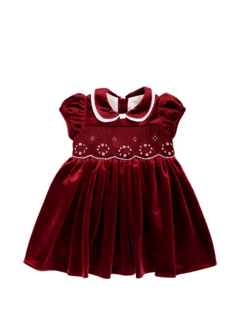 KIDIWI smocked velvet dress