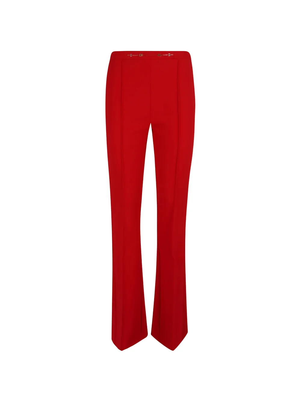 Elisabetta Franchi pressed-crease flared trousers