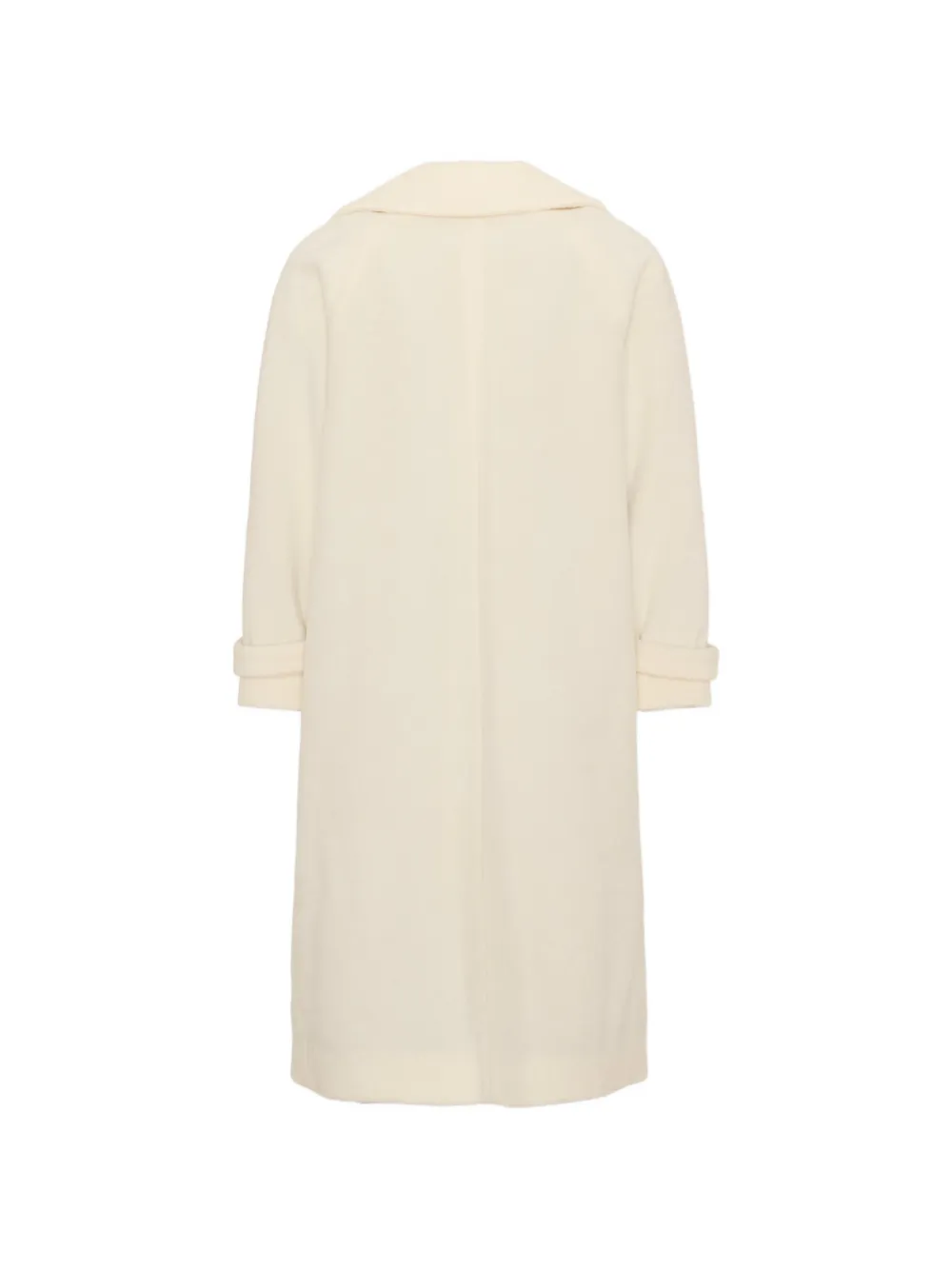 Roberto Cavalli Junior double-breasted logo-plaque coat Beige