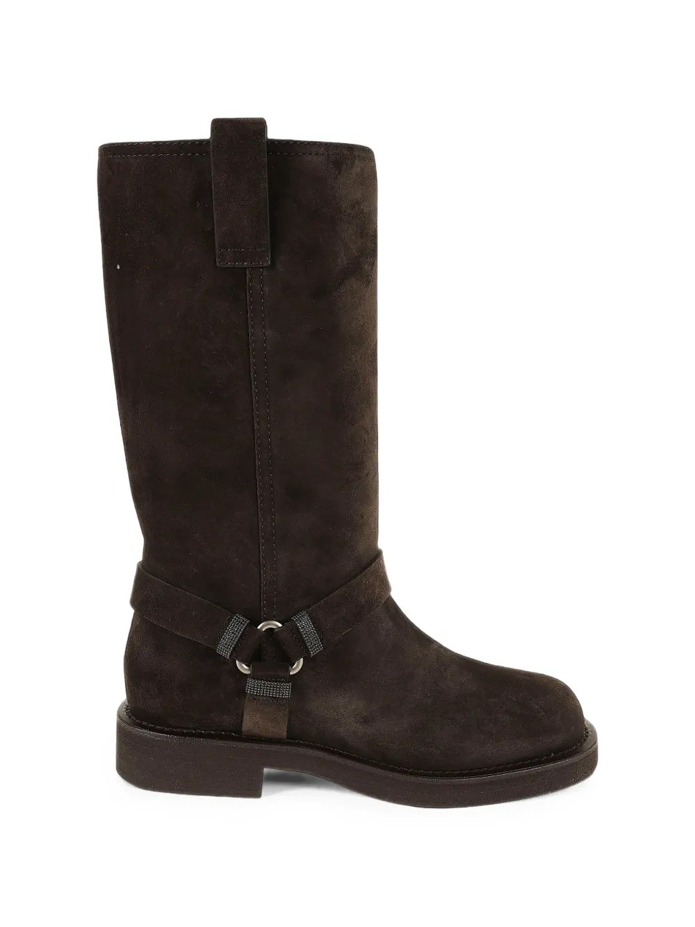 Brunello Cucinelli harness-detail suede boots