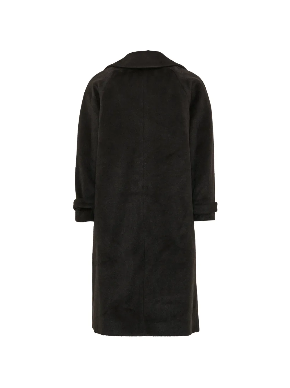Roberto Cavalli Junior double-breasted logo-plaque coat Zwart