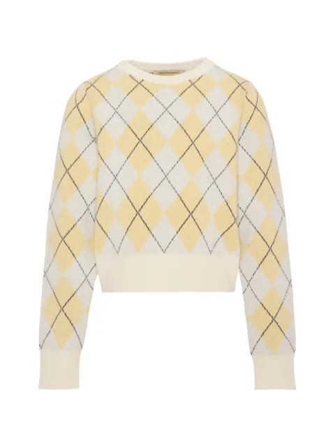 TRUSSARDI JUNIOR argyle-knit sweater
