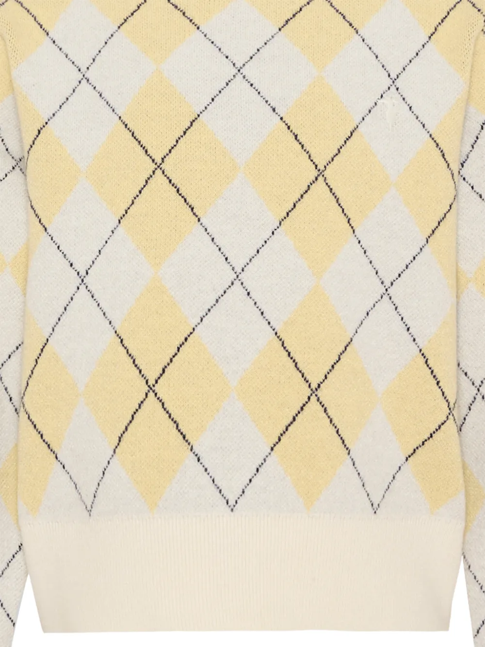 TRUSSARDI JUNIOR argyle-knit sweater Geel