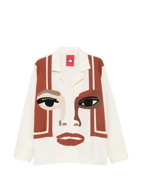 KidSuper face-patchwork long-sleeve shirt