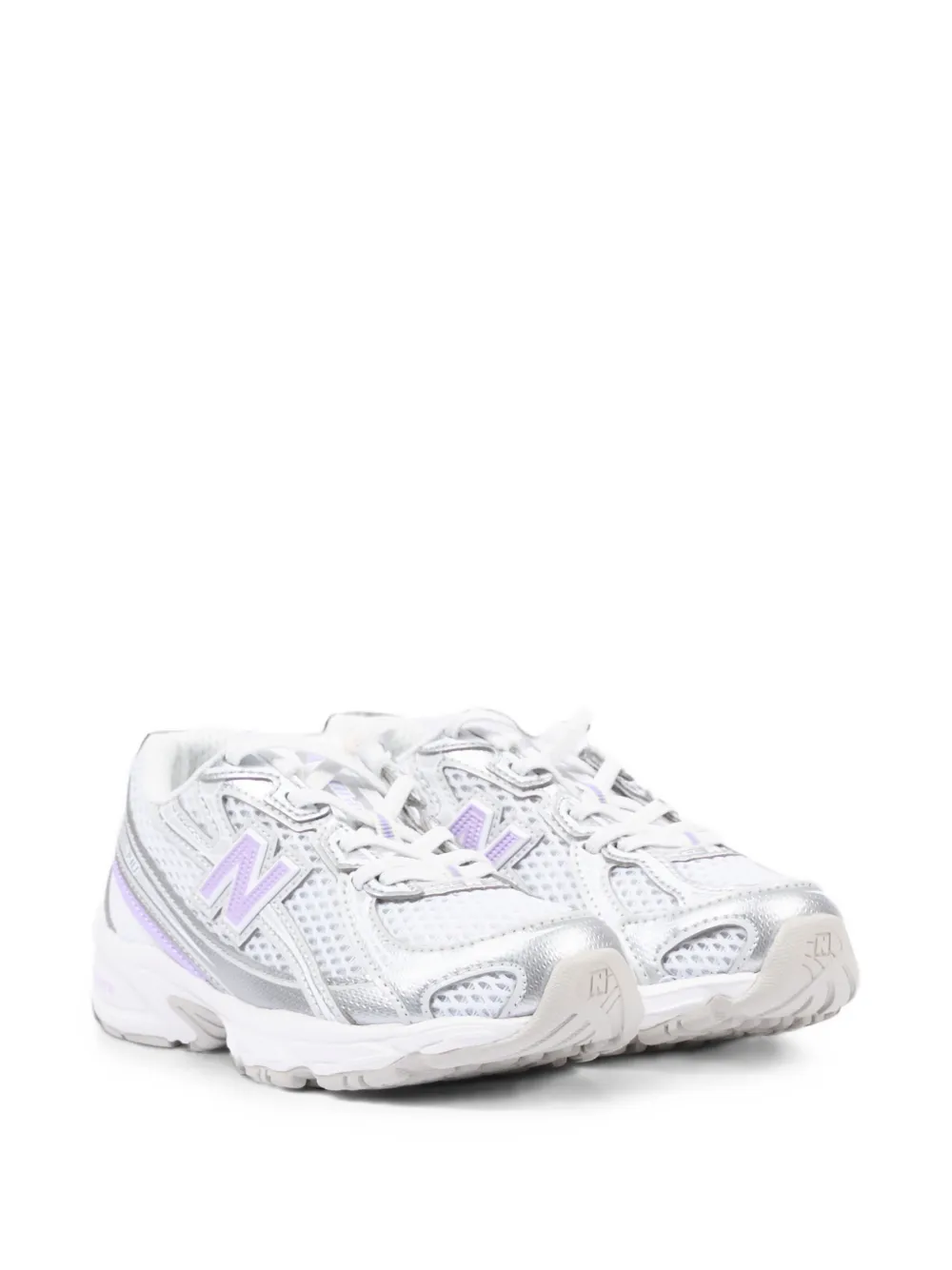 New Balance Kids 740 Bungee Lace mesh-panel sneakers - Bianco
