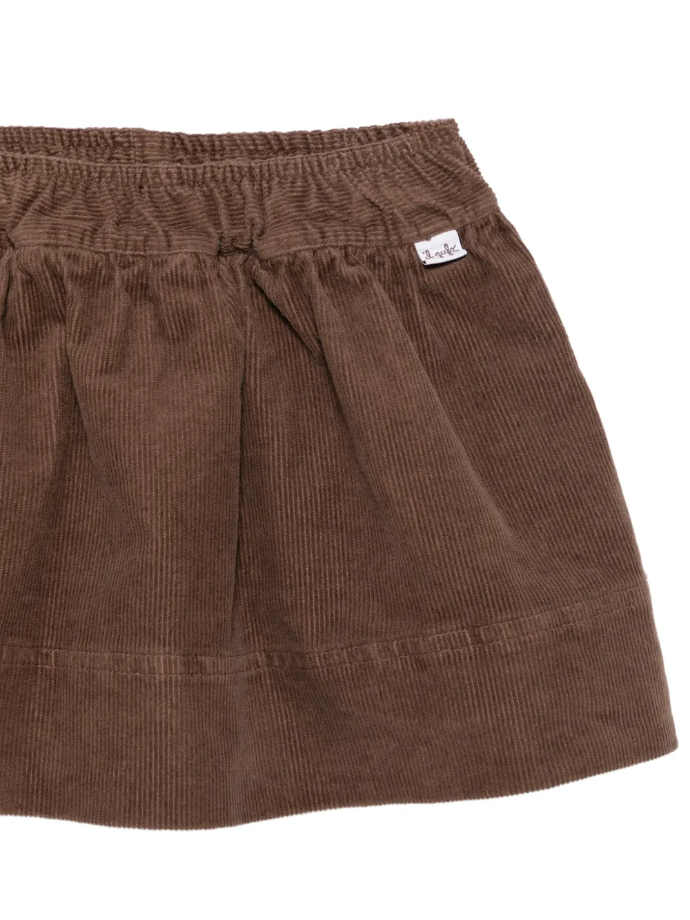 Il Gufo corduroy flared skirt Bruin