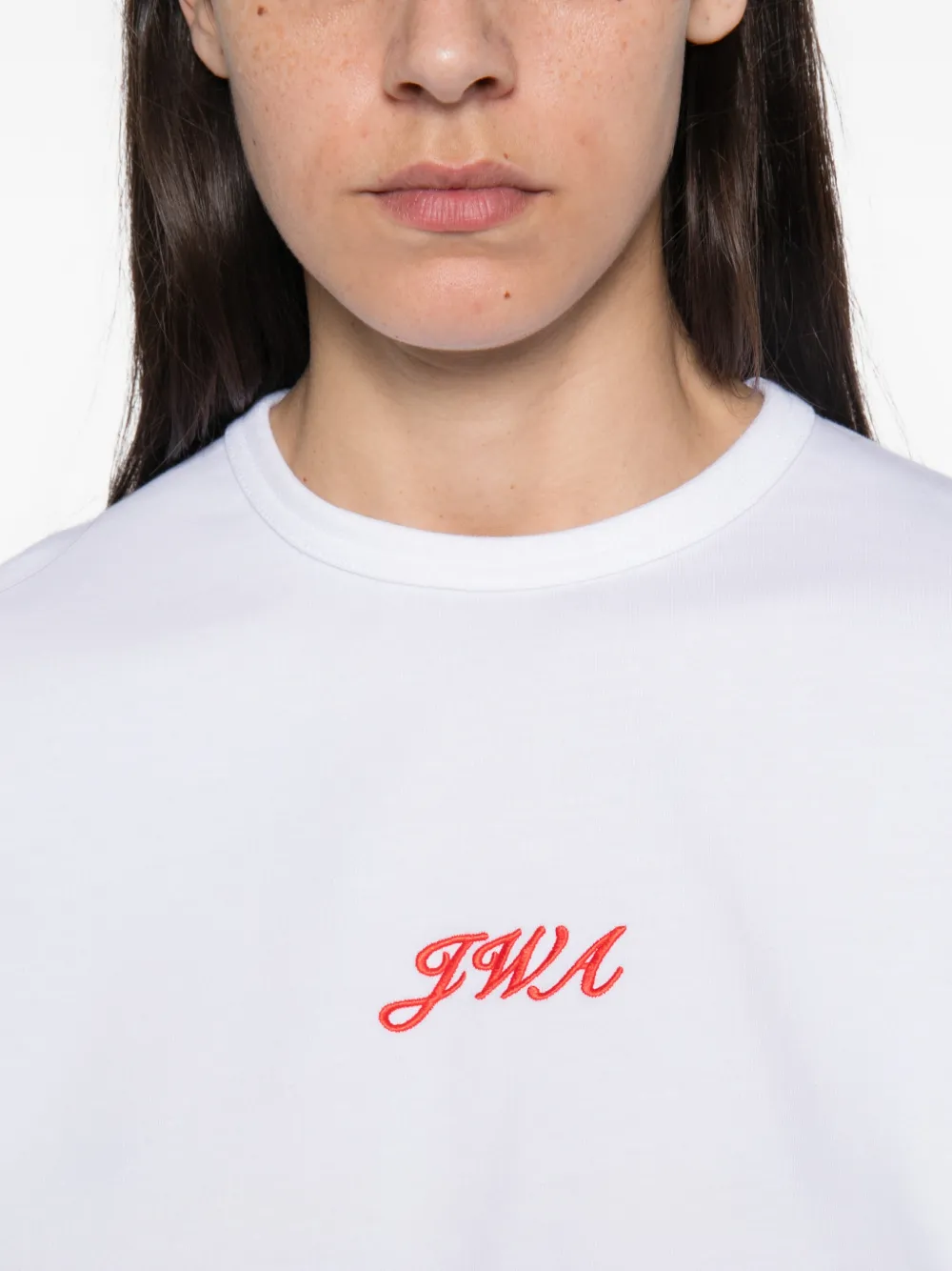 JW Anderson T-shirt met geborduurd logo Wit