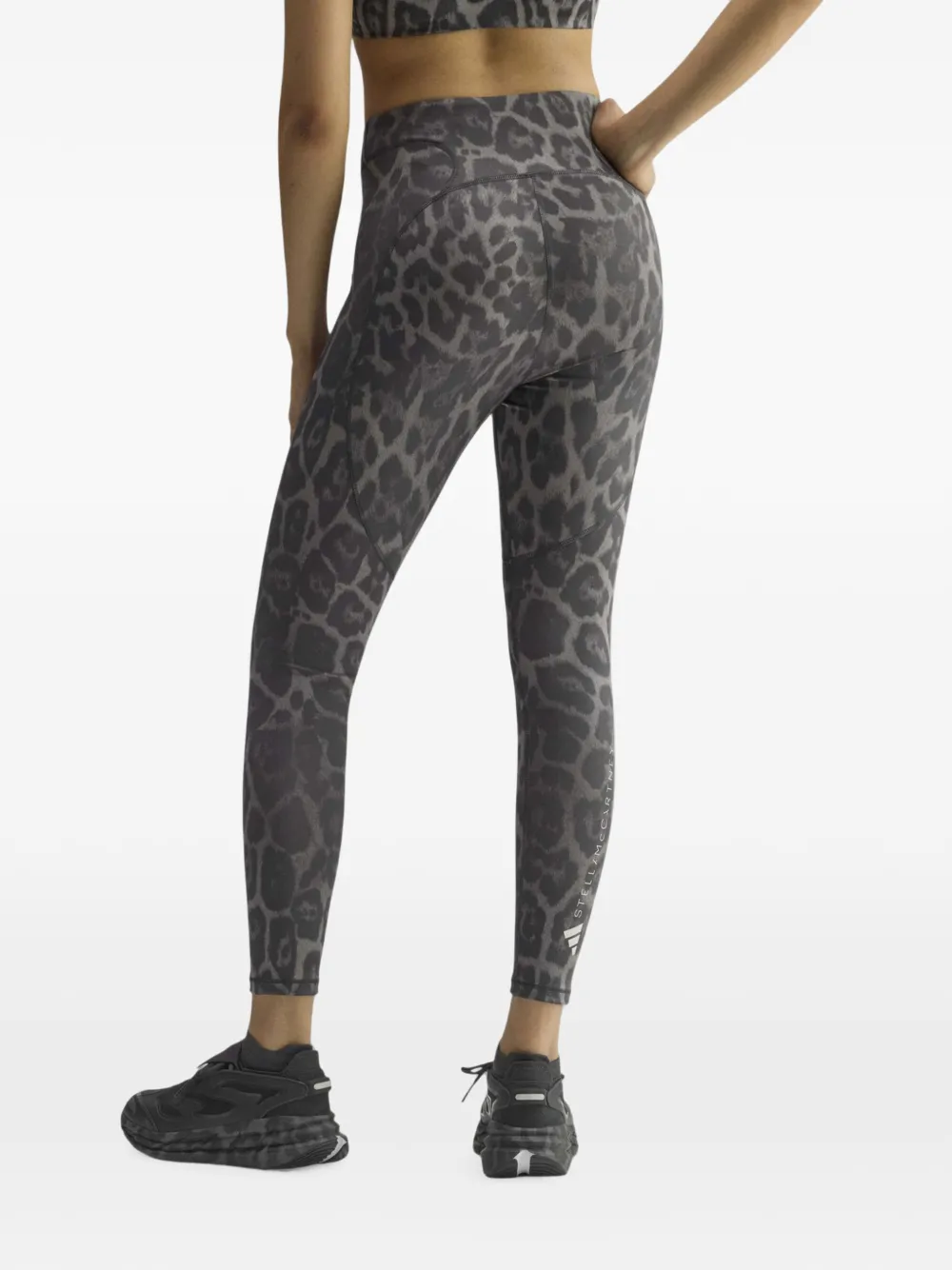adidas Legging met luipaardprint Grijs